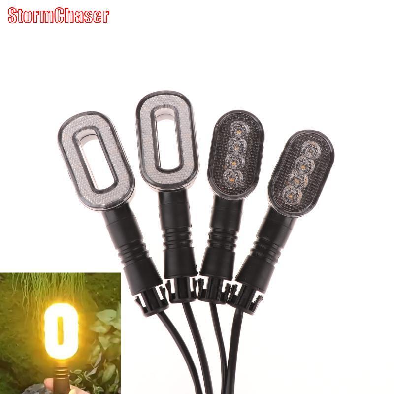 [Storm-t] 2PCS ไฟเลี้ยวจักรยานแตรไฟท้าย 36V/48V/60V/72V ไฟเตือนไฟจักรยาน