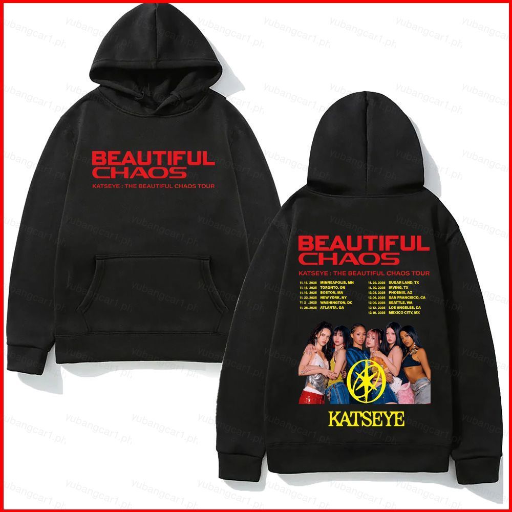 YB1 KATSEYE TOUR NEW Hoodie Aesthetic 2025 เสื้อสเวตเตอร์อัลบั้มเพลงใหม่ BY1