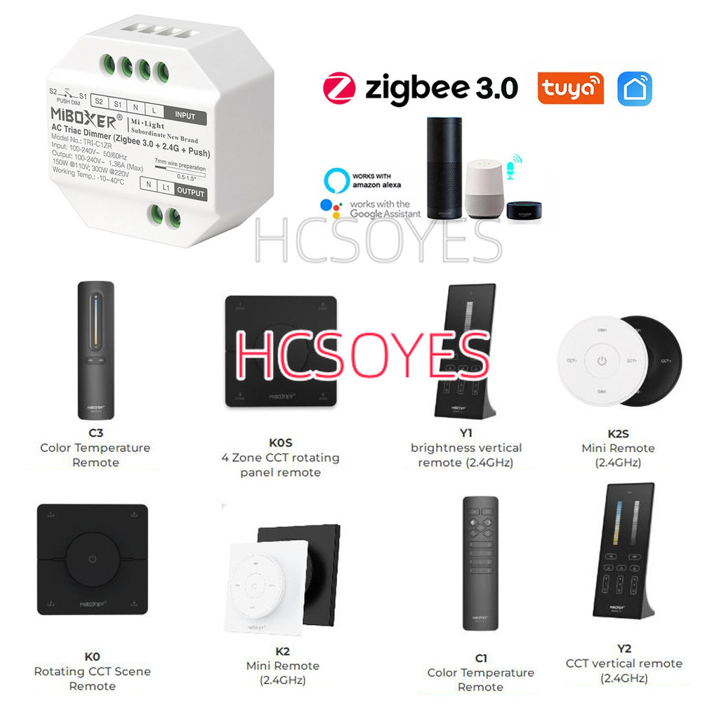 ใหม่ MiBoxer 2.4G Remote (CCT & Brightness ) Controller เข้ากันได้กับผลิตภัณฑ์ซีรีส์ MiBoxer/Mi-Ligh