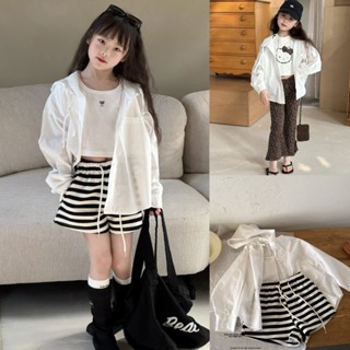 PRETTY BABY เสื้อคลุมเด็ก เสื้อคลุมมีฮู้ด แขนยาว แฟชั่นเด็ก …