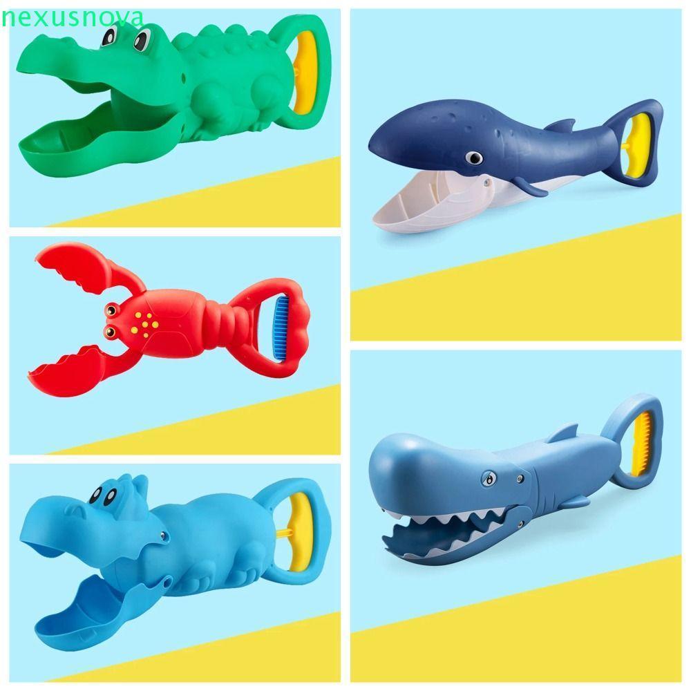 NEXUSNOVA ทราย Grabber ของเล่น, Lobster Claw Catcher การ์ตูนฉลามจระเข้คลิป, เกมกลางแจ้งการศึกษาทรายชายหาด