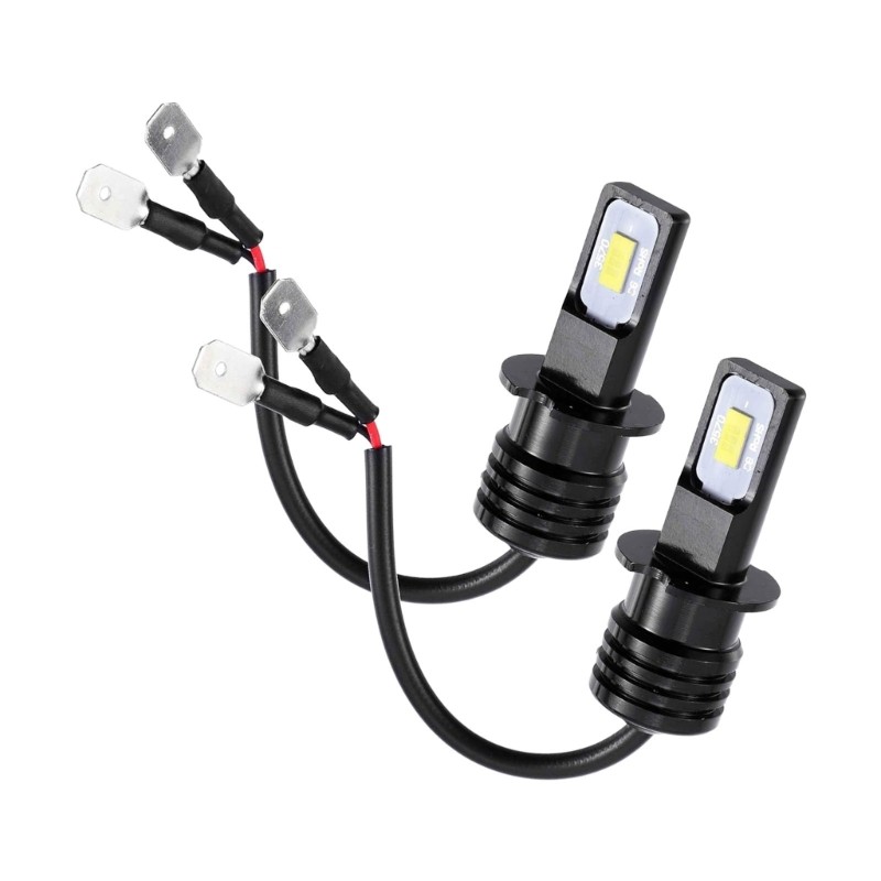 Kiss หลอดไฟ LED 3570SMD 6000K อุณหภูมิสีกันน้ําไฟรถจักรยานยนต์รถยนต์ 2 ชิ้น