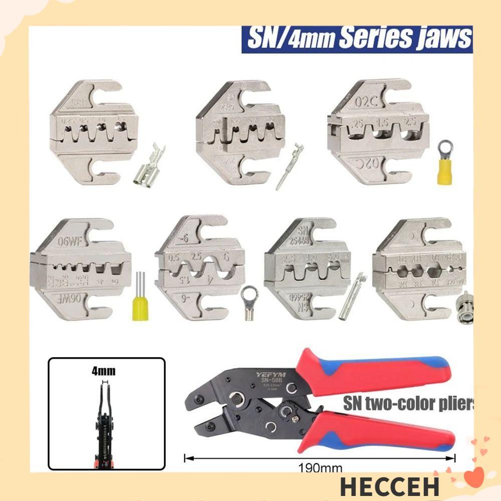 HECCEH CRIMPING คีมขากรรไกร, 06WF 2549 03H โลหะผสม SN CRIMPING คีม Jaw, SN-2546B 02C กว้าง 4 มม.48B 