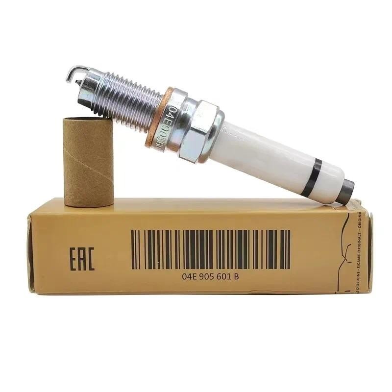 4/6ชิ้น 04จ905601B Iridium Spark Plug สําหรับ Volkswagen Audi A1 A3 Q3 1.4L 1.6L Beetle Jetta Golf P