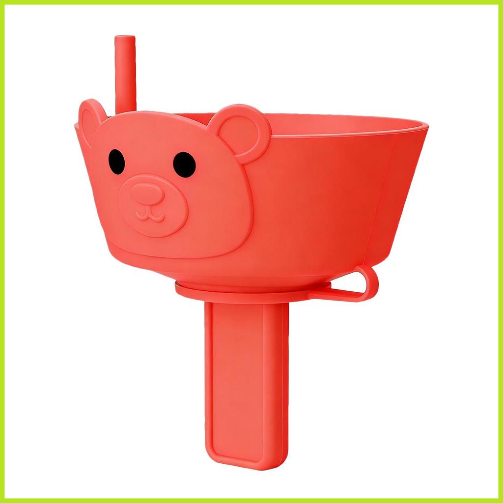 Ice Pop Holder ซิลิโคนฟางในตัวง่ายต่อการ Grip Ice Pop Holders สําหรับเด็กสําหรับชายหญิงเด็กในร่ม unh