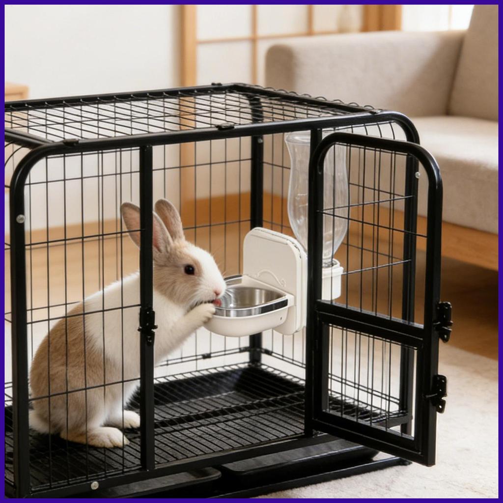 ขวดน้ําสุนัข Tip-Proof Anti-Drip สัตว์เลี้ยงดื่ม Feeder สุนัขชามสําหรับกรงสําหรับแมว Ferret gelaoph