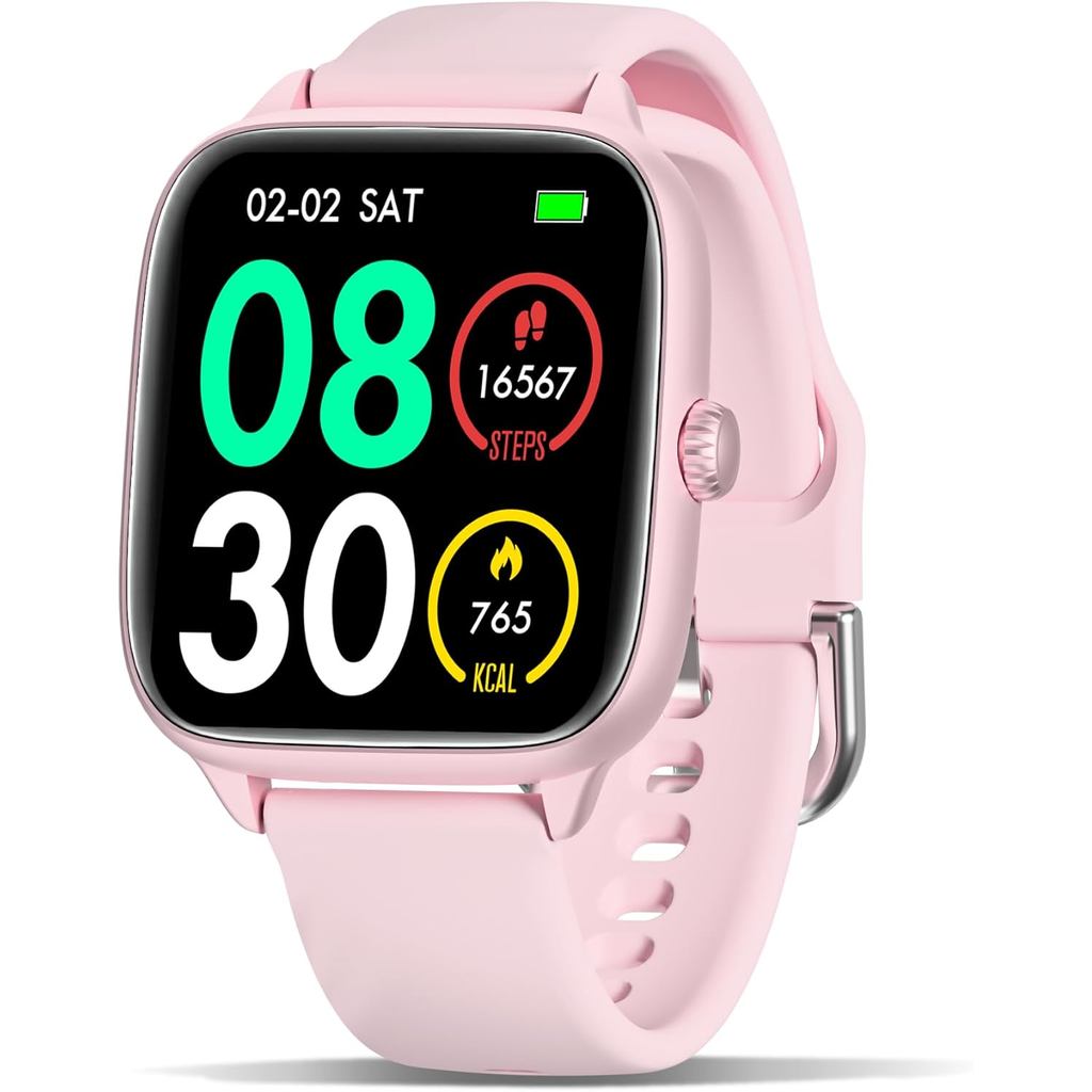 Health Fitness Tracker (Answer/Make Calls), Smart Watch พร้อม 24/7 Heart Rate Monitor, Tracker พร้อม