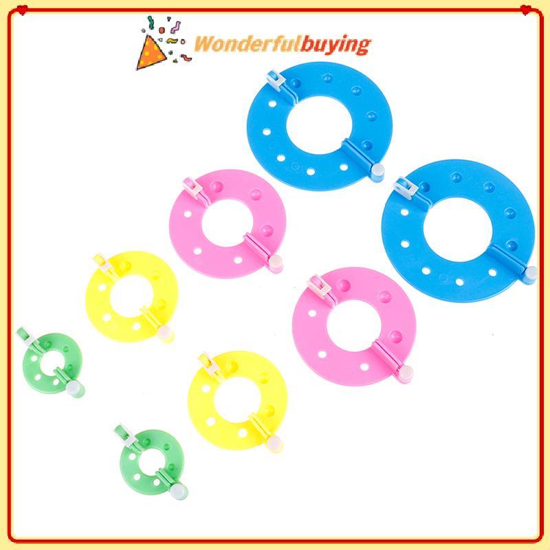 WBTH 8PCS 4 ขนาด Fluff Ball Weaver PomPom Maker ถัก Loom Kit Vary