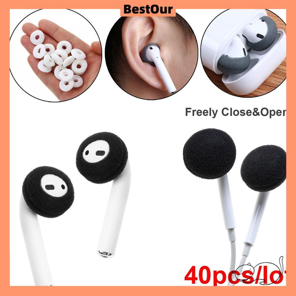 BESTOUR ฟองน้ํา Earpad สกปรกป้องกันหูฟังโฟมนุ่มสําหรับ Airpods Earpods