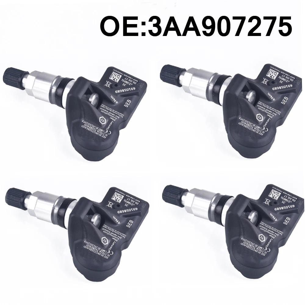 เซ็นเซอร์ 4PCS TPMS สําหรับ vw Tiguan Passat B7 Passat CC 3AA907275