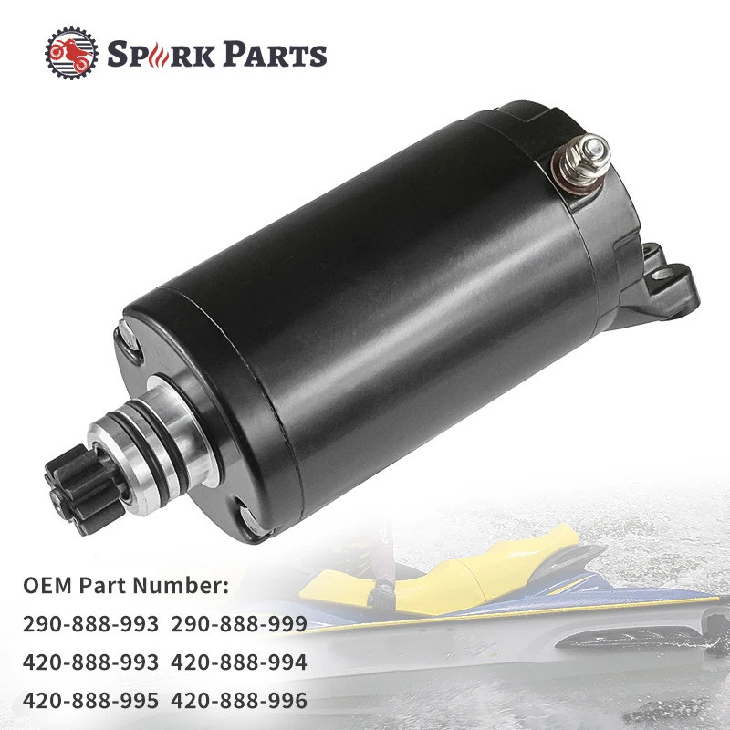มอเตอร์สตาร์ทเปลี่ยนสําหรับ Sea-Doo GTI 130 155 SE GTR 215 GTS GTX 215 255 260 Rotax Marine 290-888-