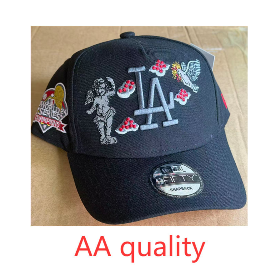 คุณภาพ AA-ใหม่ ERA EXCLUSIVE 9FIFTY A-FRAME BLACK LOS ANGELES DODGERS "HEAVENLY CITY" W/ WORLD SERIE