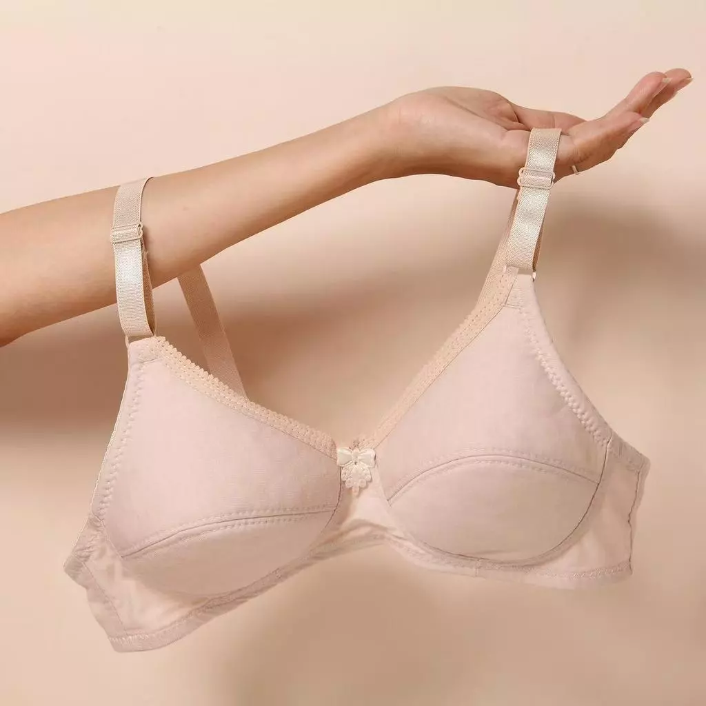 A2828 เสื้อในไร้โครง ผ้าคอตตอน มี2ตะขอ (คัพ AB) ของส่งจากไทย ใส่สบาย Clothing Lady Women ผู้หญิง Underwear
