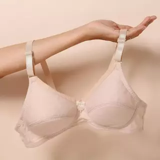 A2828 เสื้อในไร้โครง ผ้าคอตตอน มี2ตะขอ (คัพ AB) ของส่งจากไทย ใส่สบาย Clothing Lady Women ผู้หญิง Underwear