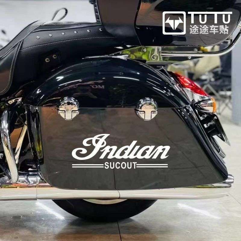 INDIAN letter stickers, ROADMASTER, SCOUT motorcycle side case exterior decorative stickers