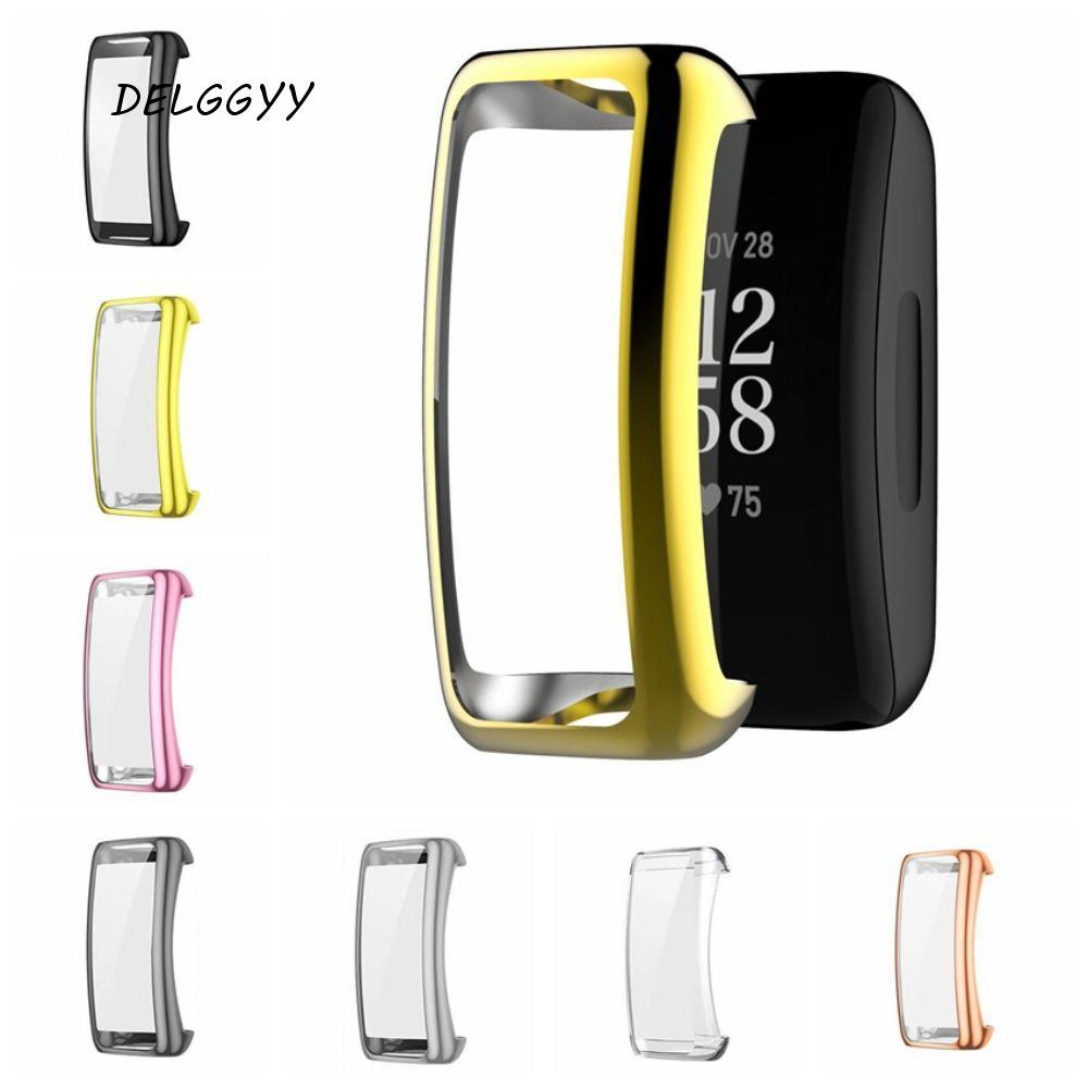 DELGGYY Fitbit Inspire 3 ตัวป้องกันหน้าจอ, เคสฝาครอบนาฬิกา TPU Inspire 3 ฝาครอบนาฬิกา, เคส Fitbit In