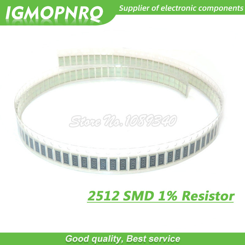 50 ชิ้น 2512 SMD ตัวต้านทานคงที่ 1% 0.1R 0.01R 0.05R 0.001R 0.33R 1R 0R 10R 100R 0.001 0.01 0.1 0.33