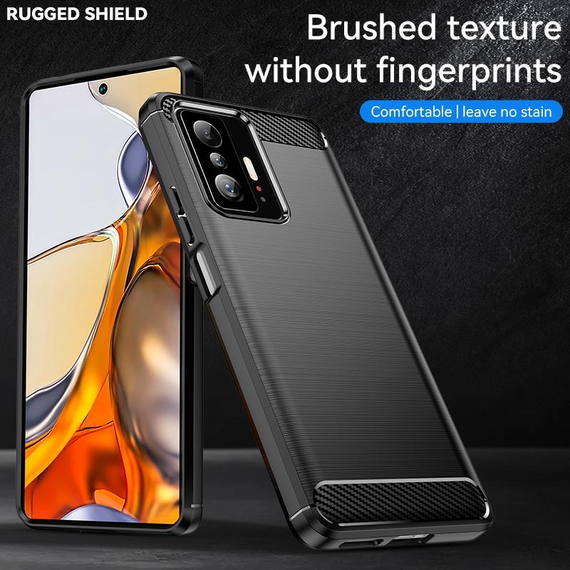 Xiaomi 11T Pro soft case Tpu Black Carbon Matte Softcase Carbon