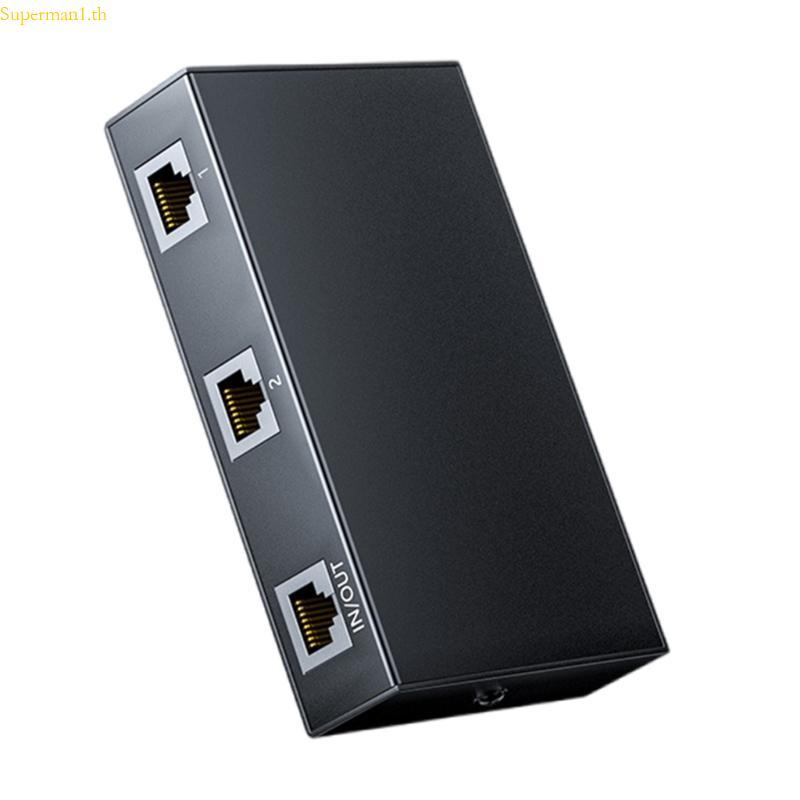 เครือข่ายที่ดีที่สุดการสลับ 2 ถึง 1 RJ45 Splitter Internet Extender RJ45 Connector Coupler อะแดปเตอร