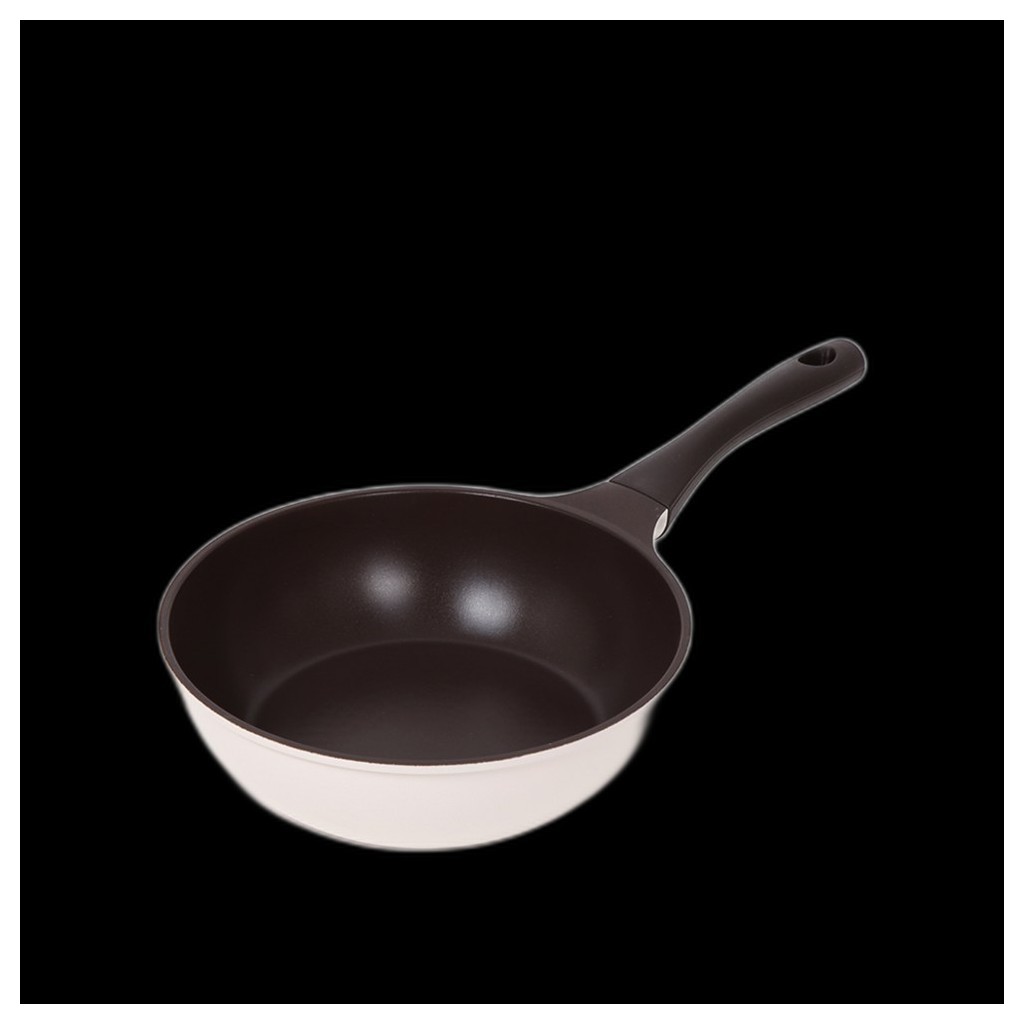 [chefline] Choco Cream IH Induction Deep Pan, 24cm, 1pc / Korean Deep Pan / Induction Compatible / ข