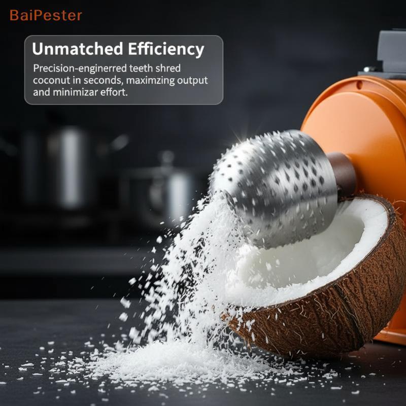 [BaiPester] Sharp เครื่องขูดมะพร้าวไฟฟ้า de Heavy Duty ทนทานสําหรับเครื่องแปรรูปมะพร้าวเครื่องใช้ในครัว
