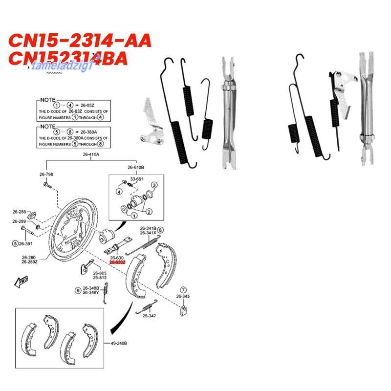 1 คู่รถเบรครองเท้า Slack Adjuster ชุด CN15-2314-AA CN152314BA สําหรับ Fiesta 09-13 07-12 ซ่อมตัวปรับ