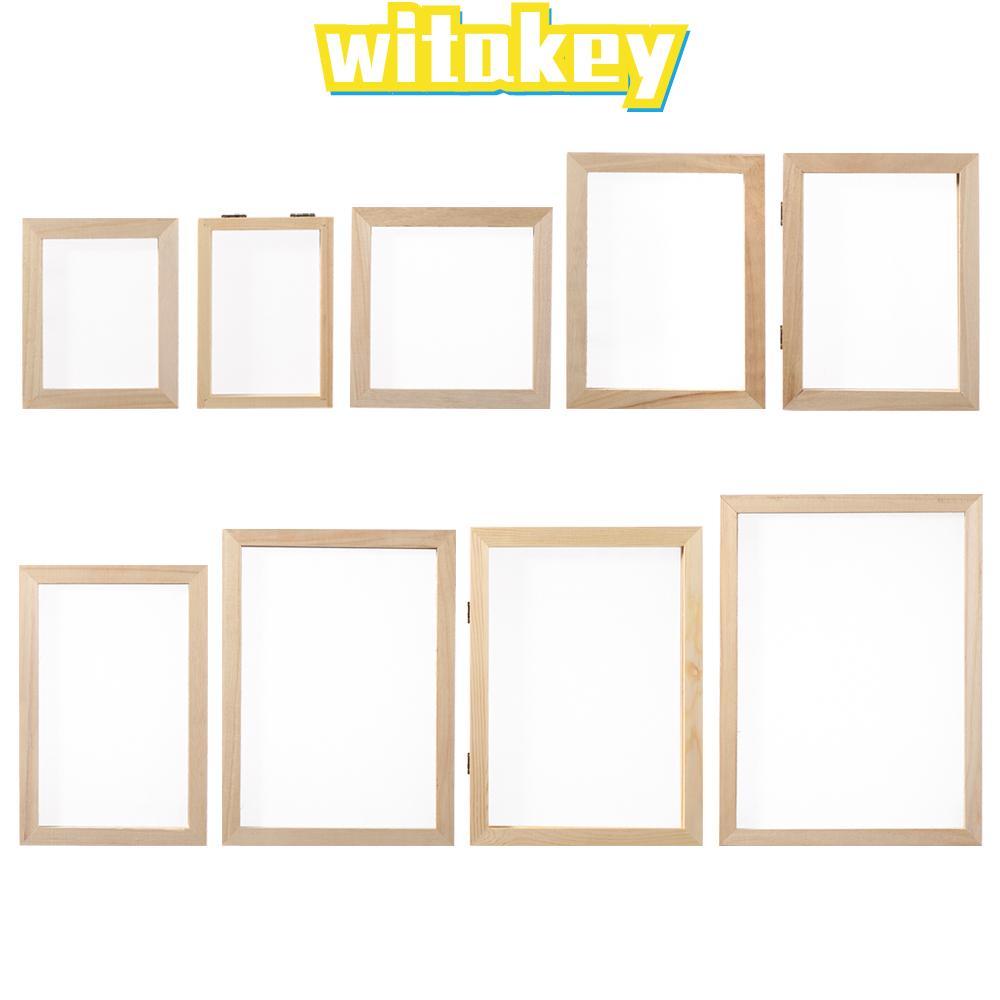 WITAKEY DIY Papermaking Gift Learning Craft Tool แม่พิมพ์ตาข่ายไม้