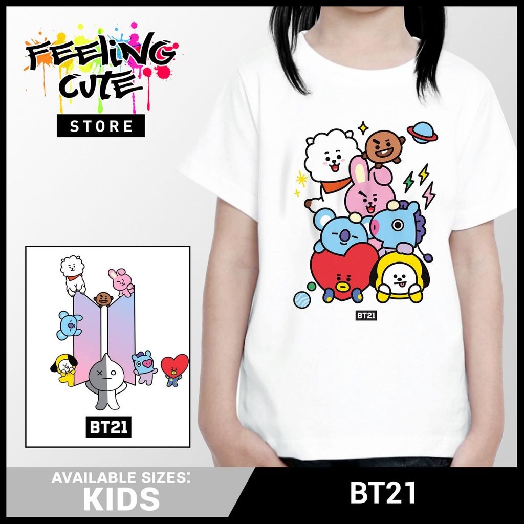 Korean Cartoon Graphic Tees  Army  Kpop Tees  Kpop Merch  Sublimation Tees