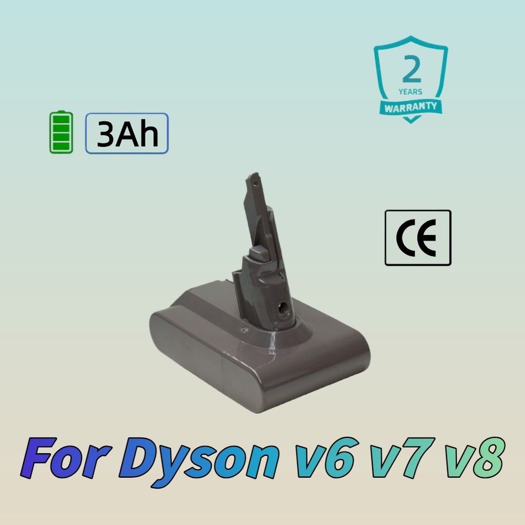 แบตเตอรี่ทดแทน Dyson V6 25.2V 3Ah รับประกัน 2 ปี Handheld Clean