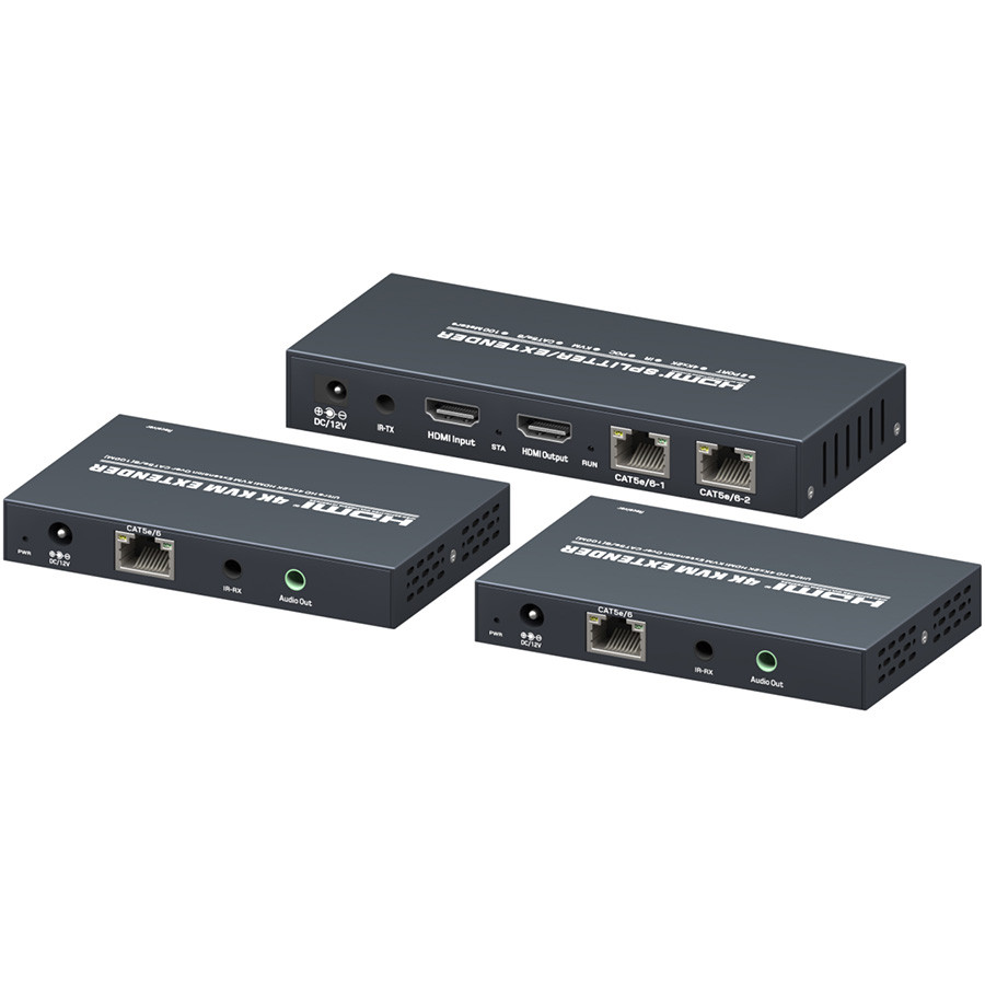 1x2 1x4 1x8 สําหรับ HDMI Extender Splitter Over Ethernet พร้อม 4K 30Hz KVM Cat5e/6 Loop 100M Video S