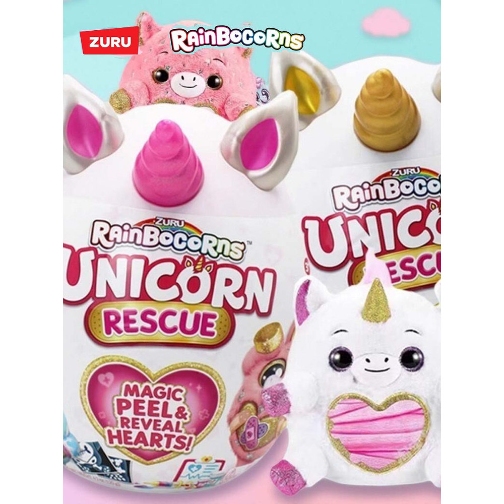 egg toy rainbocorns ZURU Yunbo Unicorn รถพยาบาล Planet Magic Egg Girl Play House Surprise ของเล่นตุ๊