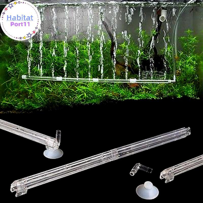 HabitatPort พลาสติกใส Air Curtain Diffuser Bar Oxgenen Aerator Aquarium Water Treatment th