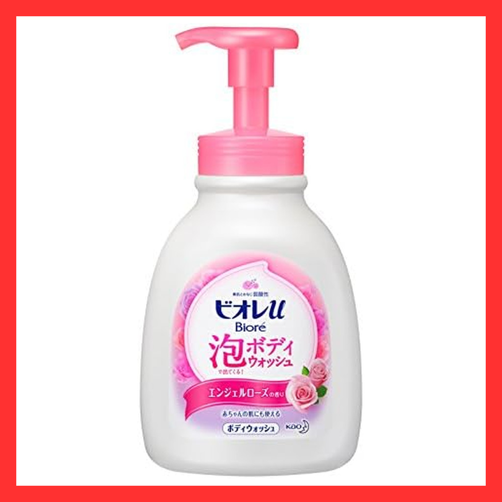 Biore U Foam Body Wash Pump Rose 600ml  Direct from Japan