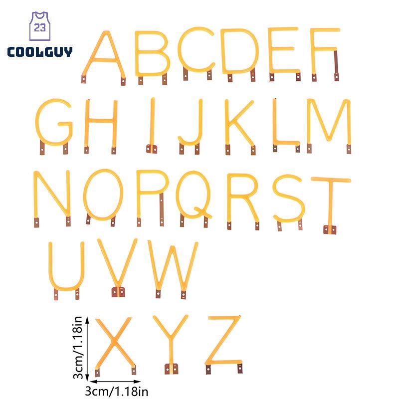[YLSW] Letter Filament COB LED Filament DC3V เทียน Edison สีเหลืองไดโอด Party ตกแต่งอุปกรณ์เสริม DIY TH - รูปที่ 4