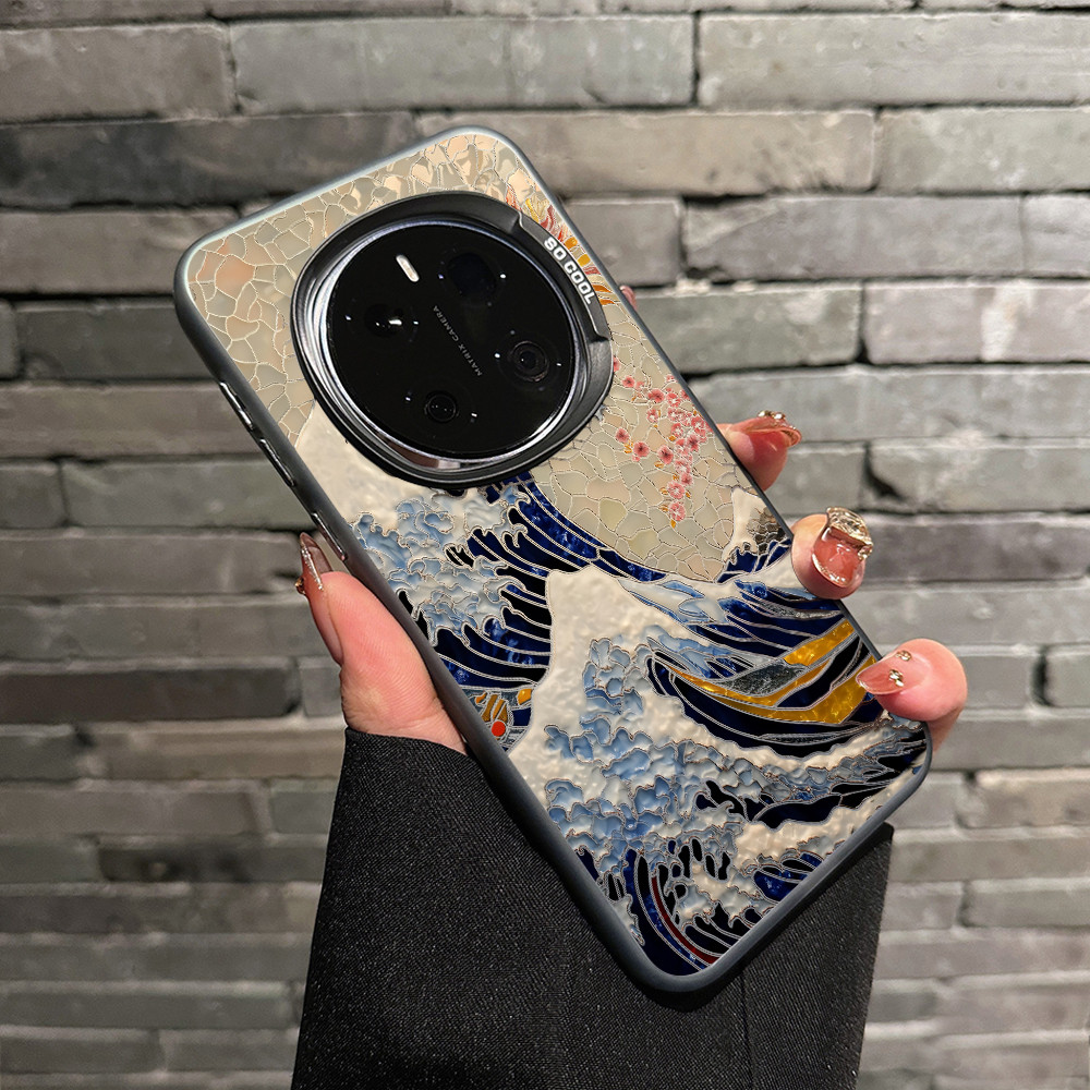 สําหรับ Honor Magic 8 Pro /7 Pro /6 Pro GT Pro Honor 400 Great Wave ปิด Kanagawa (Ukiyo-e) Micro Mat