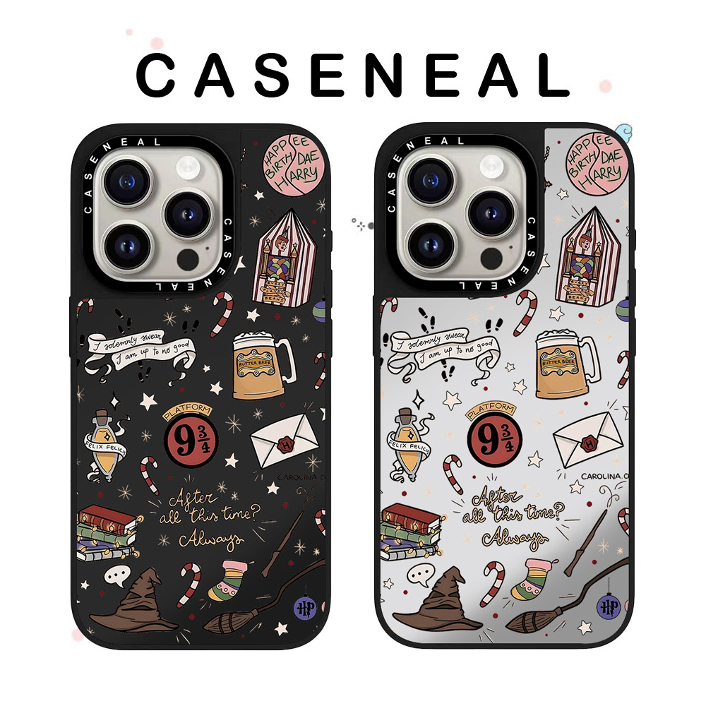 CASENEAL Graffiti Star สติกเกอร์กระจกโปร่งใสเคสโทรศัพท์เหมาะสําหรับ iPhone 17ProMax 17pro 17 air 16promax 16 15promax 15 14promax 13 13promax แฟชั่น Anti Drop Hard Case