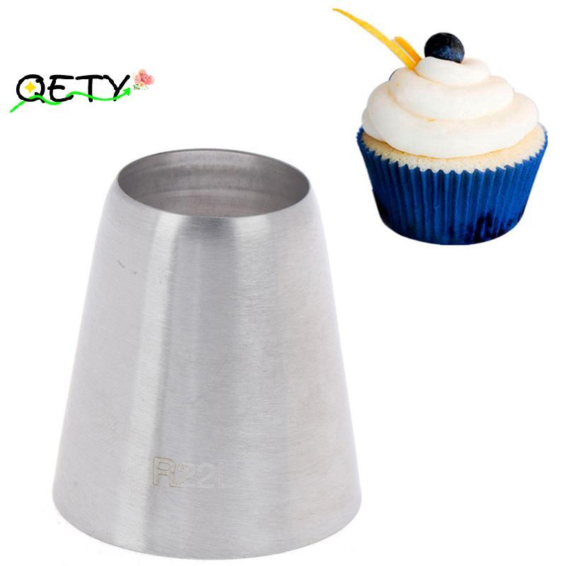 [qetyellow] R22L หัวฉีดตกแต่งปลายท่อกลม เคล็ดลับขนม เครื่องมือทําขนมเค้กฟองดอง TH