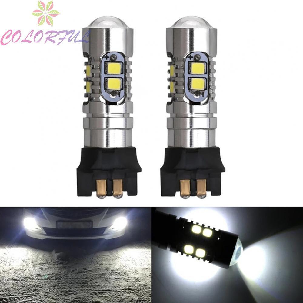 ขนาดกะทัดรัด 12 มม.ไฟเลี้ยว LED 10W PW24W 2835 10SMD ไฟตัดหมอกหลายสี 12V
