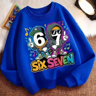 kidsเสื้อยืดเด็ก 67 ลวดลายพิมพ์ เสื้อสเวตเตอร์เด็กแฟชั่น เสื้อยืดแขนยาวลำลองสำหรับเด็กชายและเด็กหญิง คอกลม เสื้