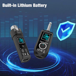 WTU06 เครื่องส่งและรับสัญญาณ Wireless XLR ระบบไมโครโฟนไร้สาย แบตเตอรี่ใช้งานได้ 8 ชั่วโมง ระยะทาง 164 ฟุต ตัวส่ง