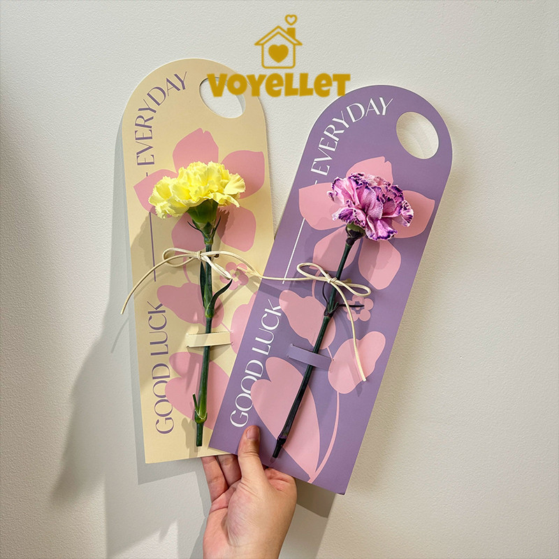 Voyellet ดอกไม้ก้านเดี่ยวพร้อมการ์ดดอกไม้แบบถือ บรรจุภัณฑ์สไตล์แคปซูล เหมาะสำหรับเทศกาลคริสต์มาสและปีใหม่ ราคา ถูกที่สุด ดีลบีเคเค แกลเลอรีภาพที่ 9