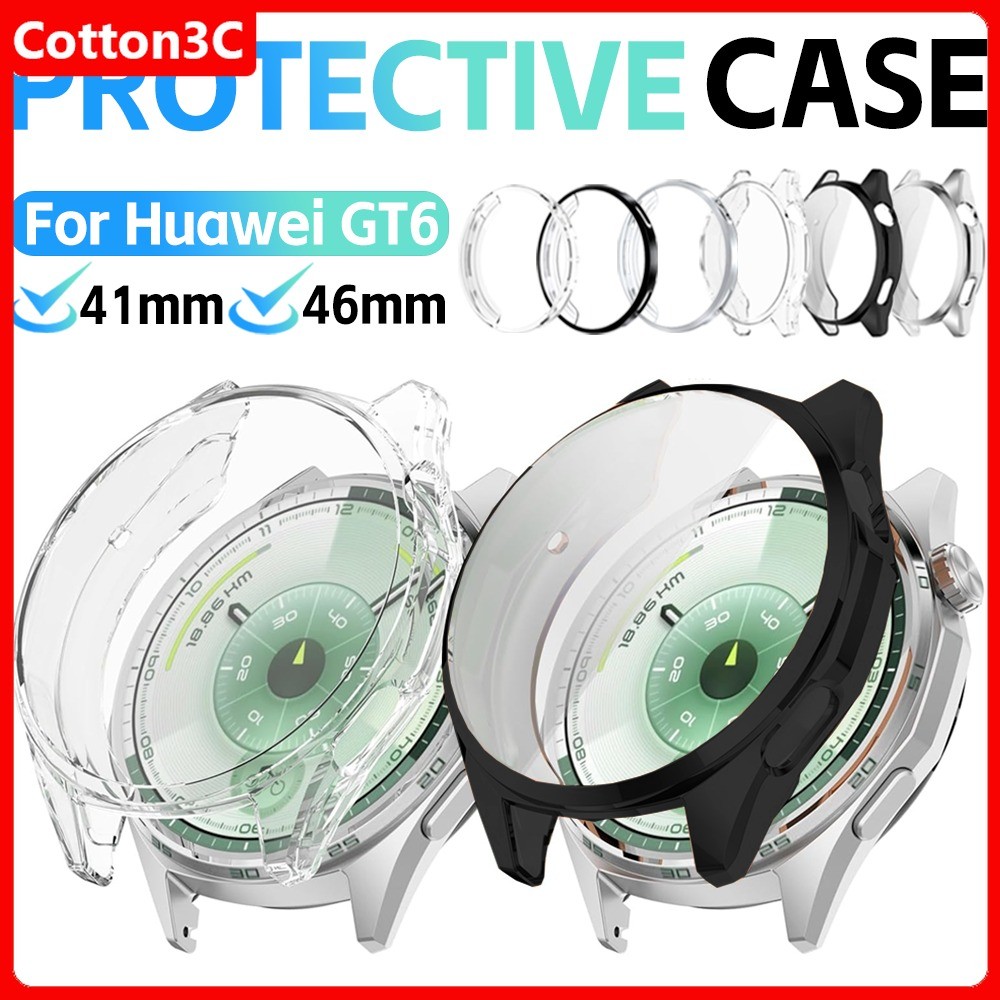 เคสTPUสําหรับนาฬิกาHuawei GT6 Pro 46 มม.พร้อมป้องกันหน้าจอAll-AroundสําหรับHuawei GT6 46 มม.41 มม.กรณี