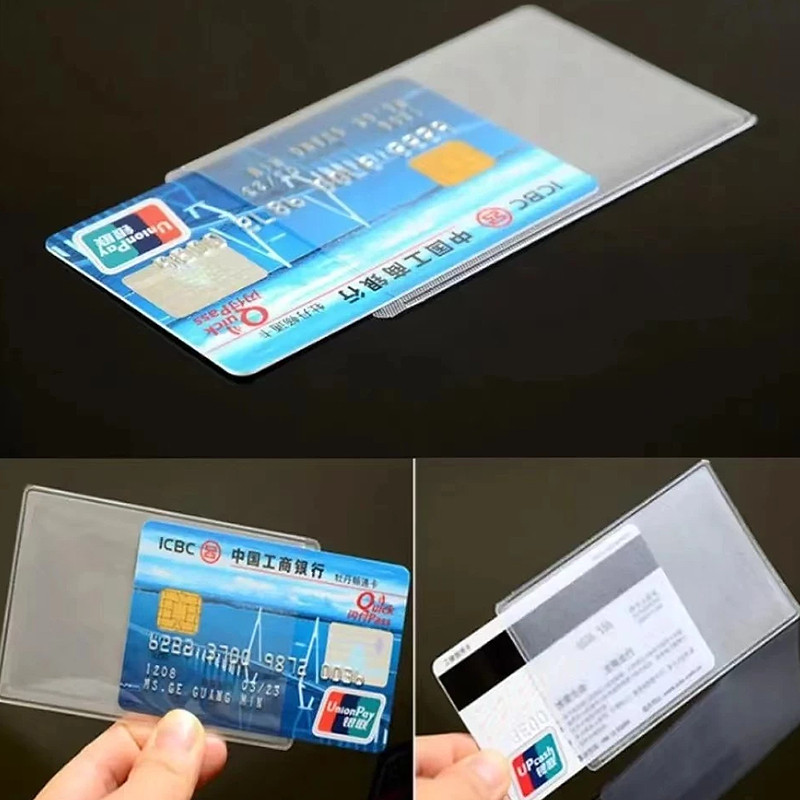 กันน้ํา PVC ใส ที่ใส่บัตรประชาชน / เคสใส่บัตร พลาสติก ป้องกัน ปลอกการ์ดแม่เหล็ก - 2