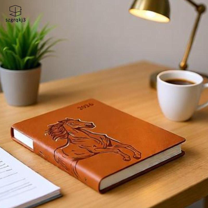 [szgrqkj3] 2026 กําหนดการ Notepad หนา Undated Year of The Horse Efficiency Daily Agenda Planner Note