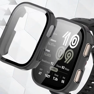 PC กรณีป้องกัน + กระจก for Amazfit Bip 6 ฟิล์มกันรอย แผ่นกระจกป้องกันหน้าจอแบบทนทาน for Amazfit Bip6 Accessories