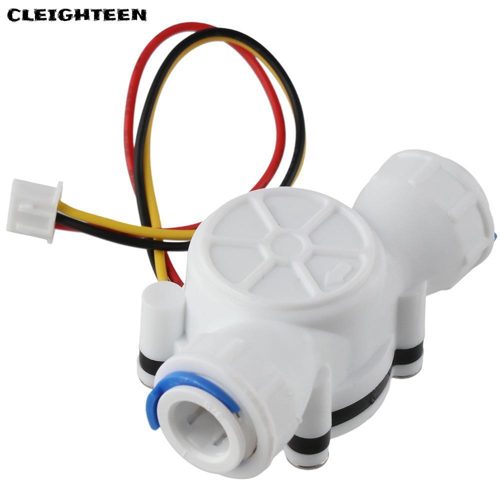 CLEIGHTEEN เครื่องวัดการไหลของน้ํา, 0.3-10L/min 3/8" Flowmeter, Professional พลาสติก Quick Connect W