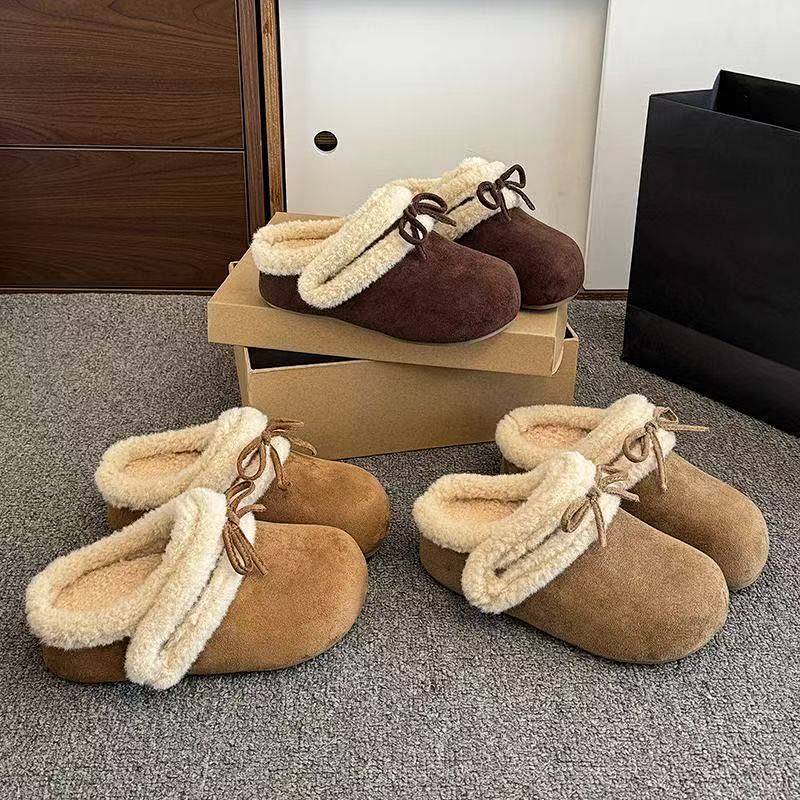 Fur Boken Cotton-Padded Shoes Winter Fleece-Lined Warm New Snow Boots tbqA
