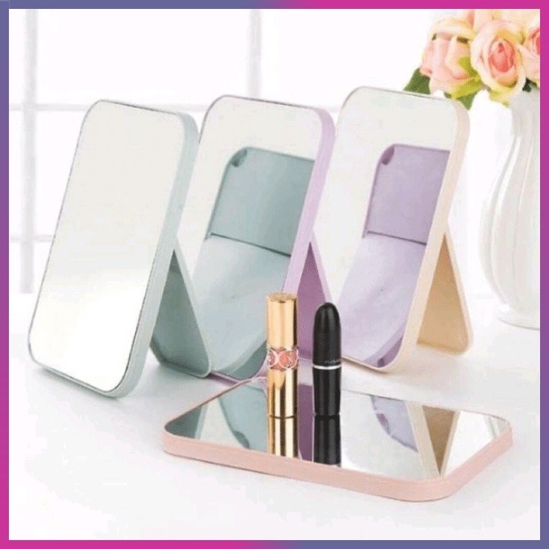 FOLDING MIRROR แบบพกพา / STANDING BEAUTY MIRROR SITTING MIRROR สําหรับ MAKEUP FACE / FOLDABLE VANITY