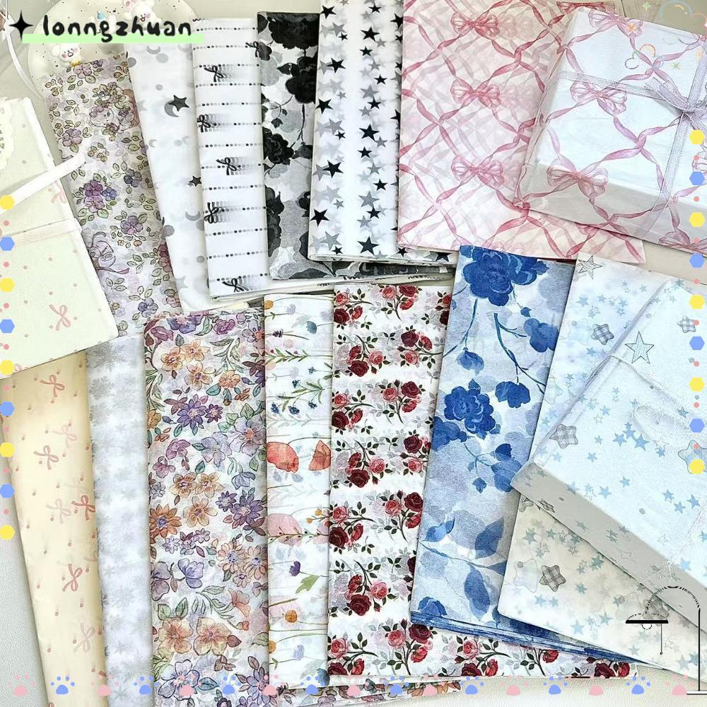 LONNGZHUAN กระดาษ Bowknot Sydney 10 ชิ้น, เนื้อผ้าฝ้ายถูมือ, กระดาษแพ้มือ, ห่อของขวัญเทศกาลห่อดอกไม้ Bowknot Design Cotton Paper Occasion พิเศษ