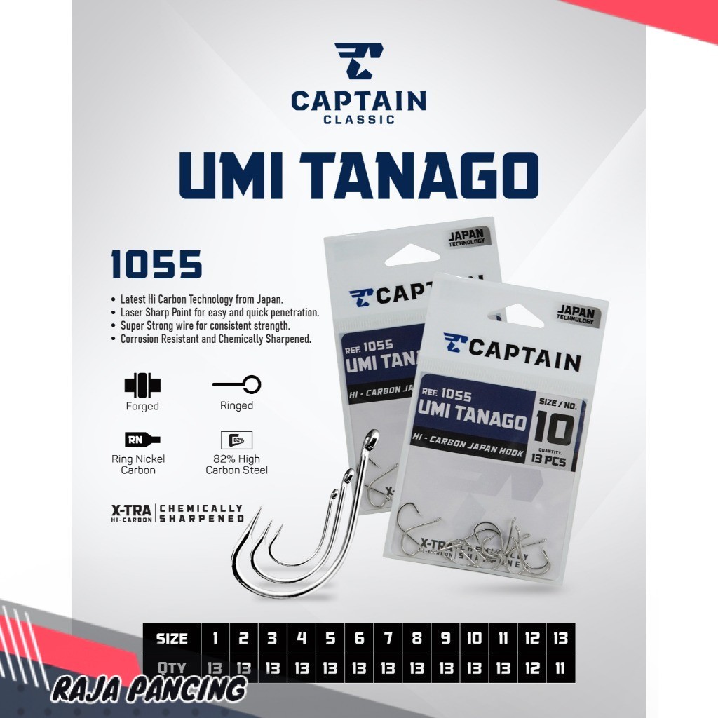 Captain Umi Tanago 1055N Fishing Hook - CAPTAIN WHITE UMITASAGO DH91